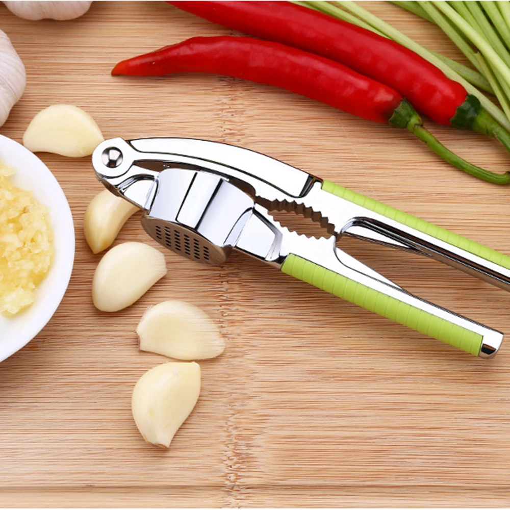 

Multifunction Kitchen Cooking Tools 2 In 1 Stainless Steel Garlic Press
