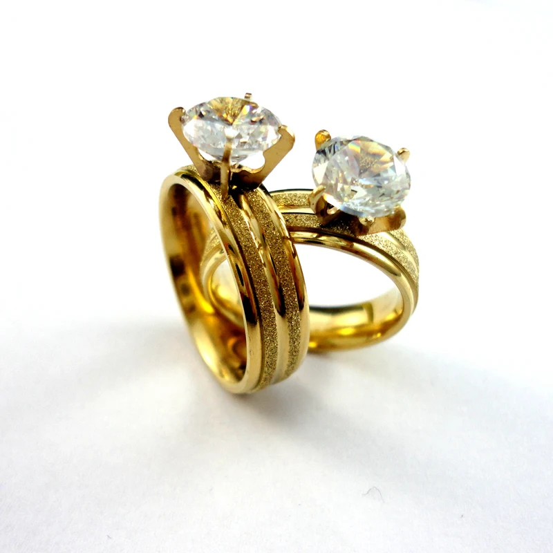 Кольцо женское из нержавеющей стали с фианитом 10 шт.|stainless steel ring|wedding ringssteel ring |