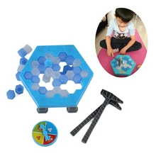 1 шт. Творческий Breaking льда спасти пингвина игра игрушка мини стол семейный Досуг игра игрушки родитель-ребенок стук комплектные обучающие игрушки