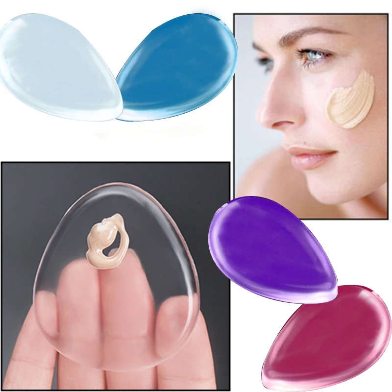 1pcs Beauty cosmetics soft Silicone gel lady face Foundation makeup