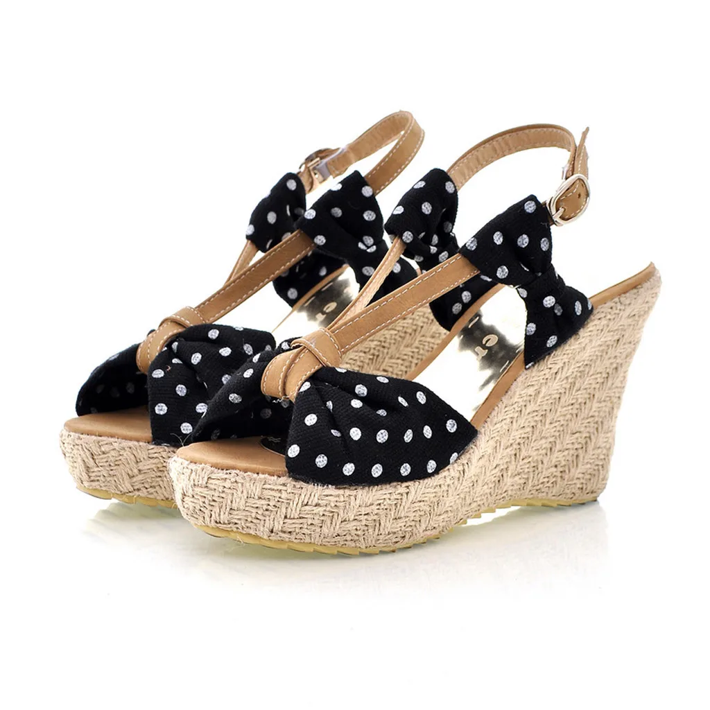 

Summer Womens Wedges Flats Platform Sandals Ankle Comfy Shoes Sandals Slippers zapatos de mujer #20190227