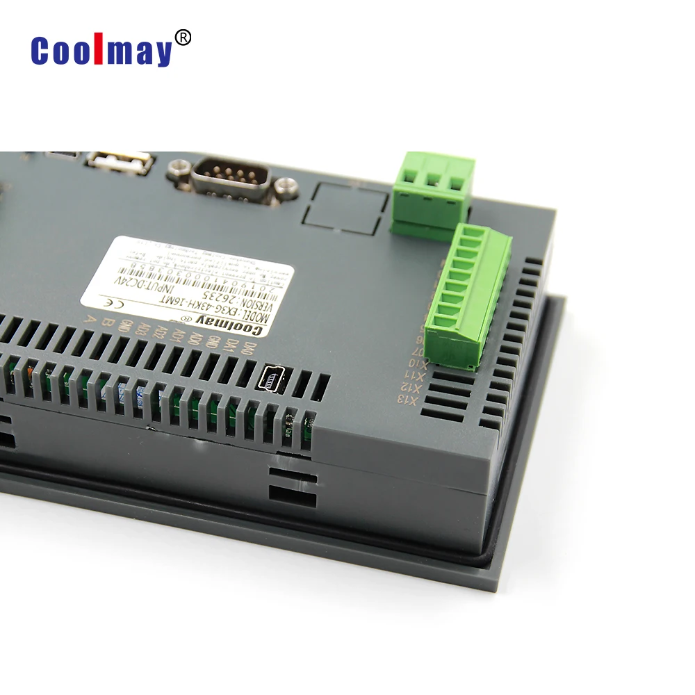 4.3 inch touch panel hmi plc all-in-one 12 relay outputs 1 analog input 4-20ma with free software