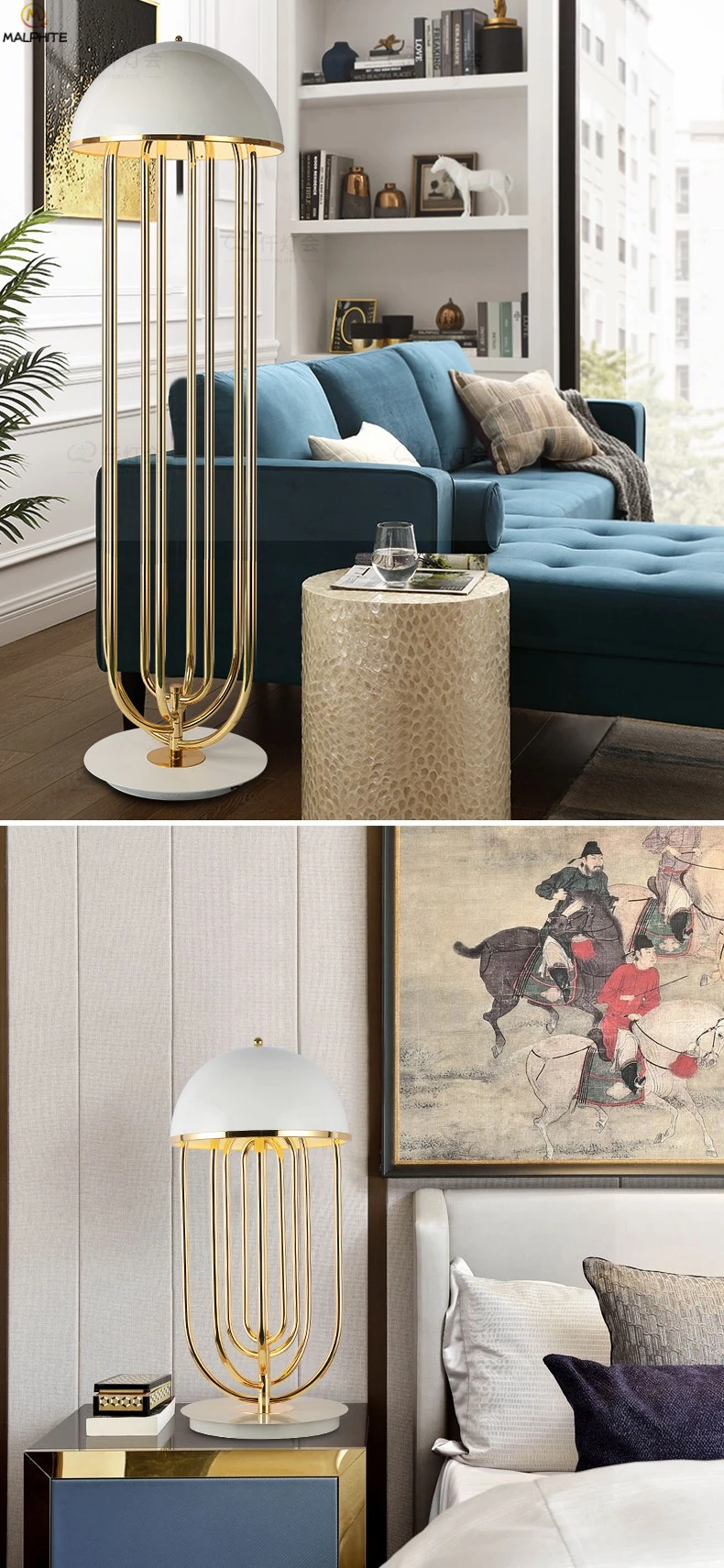 Скандинавский торшер современный золотой светильник для спальни, гостиной, напольный светильник для отеля, виллы, Светильники для промышленного декора, лампа