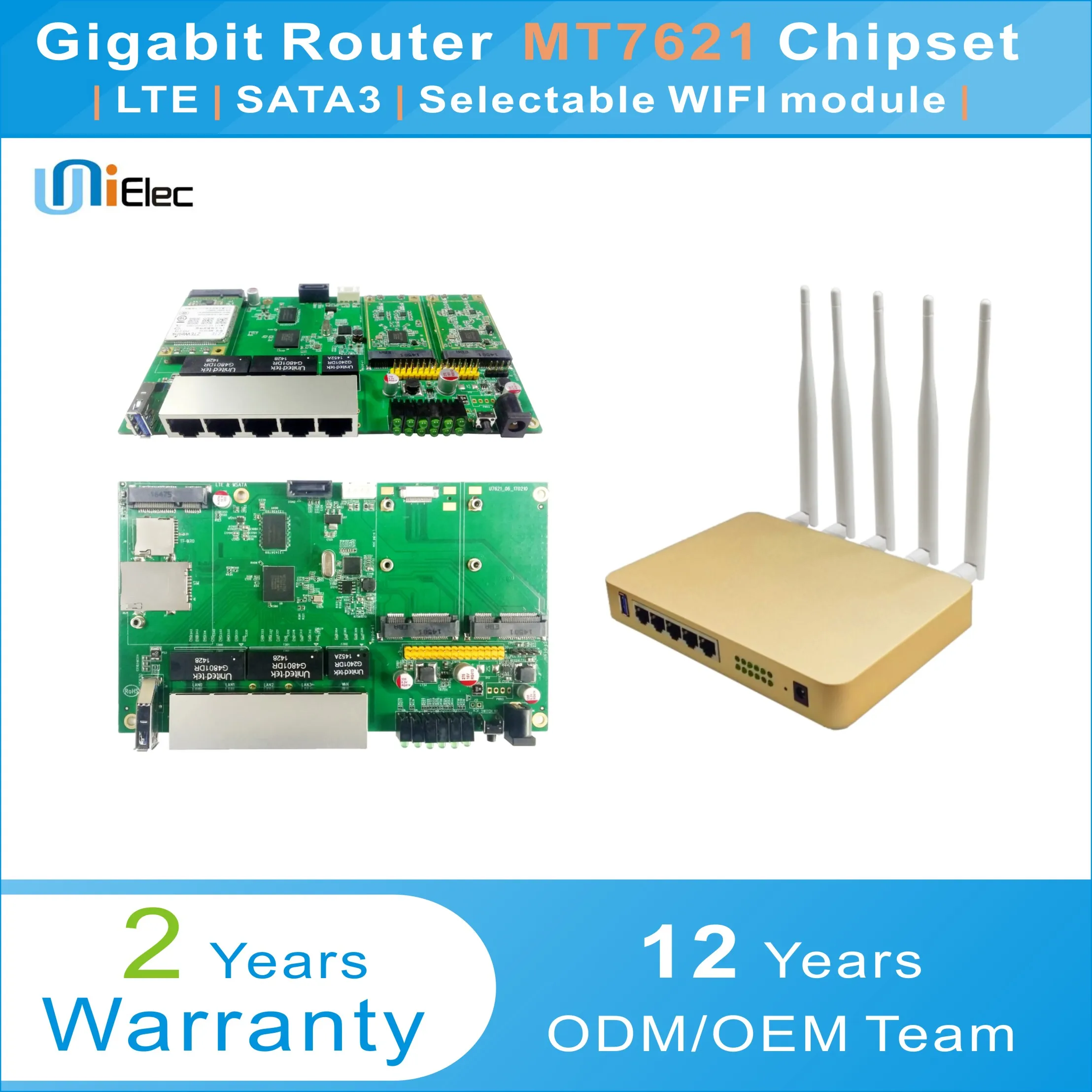 MTK MT7621 Enterprise Wireless Router Sata LTE 4G WIFI OpenWrt MT7603 ...