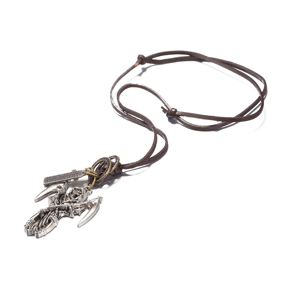 2017 Jewelry Devil&Cross Necklace Colar Vintage Punk Statement Necklace