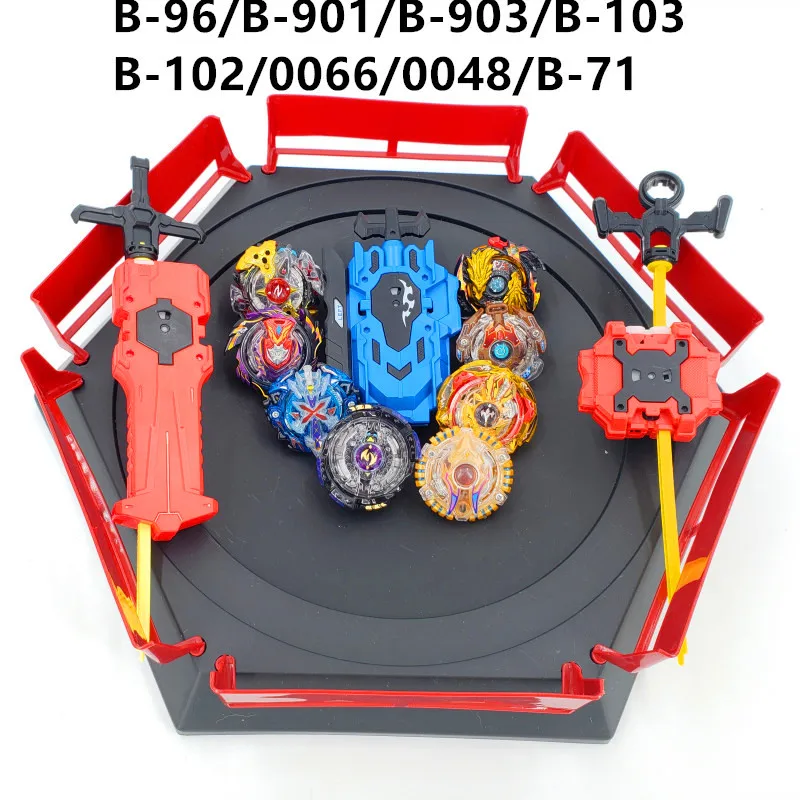 Костюм Beyblade Burst Toys B-127 B-117 B-115 bables Bayblade arena Toupie Металл Fusion Бог Прядильный механизм игрушка бейблэйд - Цвет: 8PCS -PT-D(ZDP)