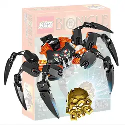 Ksz 708 шт.-4 97 шт. Bionicle серии скелет, паук King модель строительные блоки кирпичи с детьми игрушки 70790