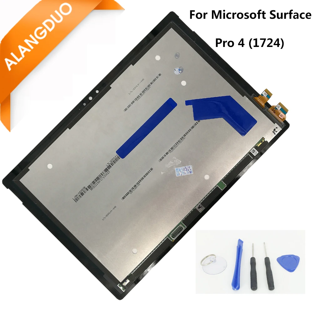 Prix pour Alangduo assemblée lcd d'origine pour microsoft surface pro 4 (1724) ltn123yl01-001 lcd affichage écran tactile digitizer remplacement Prix pour Alangduo assemblée lcd d'origine pour microsoft surface pro 4 (1724) ltn123yl01-001 lcd affichage écran tactile digitizer remplacement
