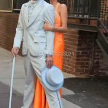 Хорошее качество Красочный смокинг для жениха лучшие мужские костюмы Свадебный Выпускной вечернее платье наборы(куртка+ брюки+ жилет+ галстук