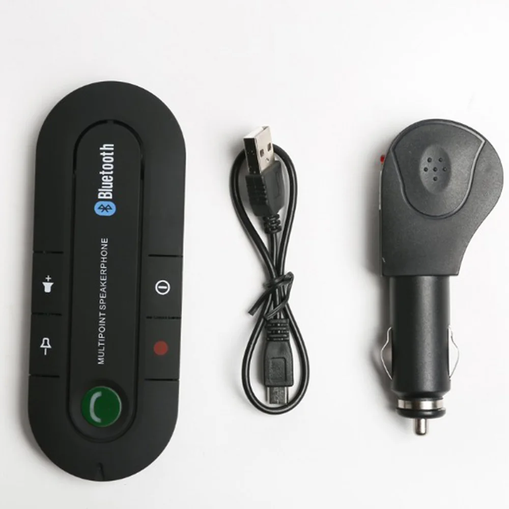 

New Car Bluetooth 4.1 version hands-free phone Bluetooth receiver music player visor carless kit aux bluetooth PO3