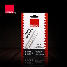 Mecha con cable de algodón IMCO Original, 330mm, para mechero de gasolina, dispensador de repuesto, encendedores, arrancador de fuego genuino