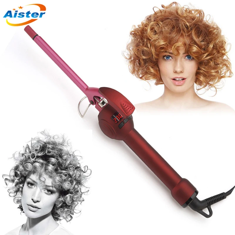 

Professional Hair curler men curling iron hair sticks ultrafine paragraph 9mm deepwave curling hair stick curlers fluffy finest