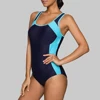 Charmleaks One Piece Women Sports Swimwear Sports Swimsuit Colorblock Swimwear Open Back Boyshort Bathing Suits Bikini Monokini ► Photo 3/6