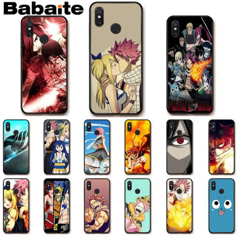 

Babaite cartoon Manga Fairy Tail TPU black Phone Case Cover Shell For xiaomi mi 8se 6 mi8lite note2 note3 mix2 max2 max3 cases