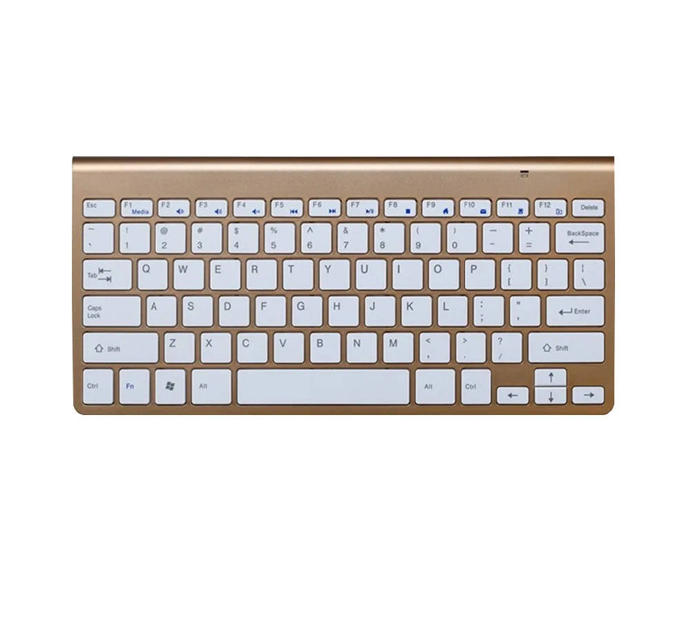 Ultra Slim Mute Беспроводной мини клавиатура Ножницы 2.4 г ПК Клавиатура ноутбука для Mac