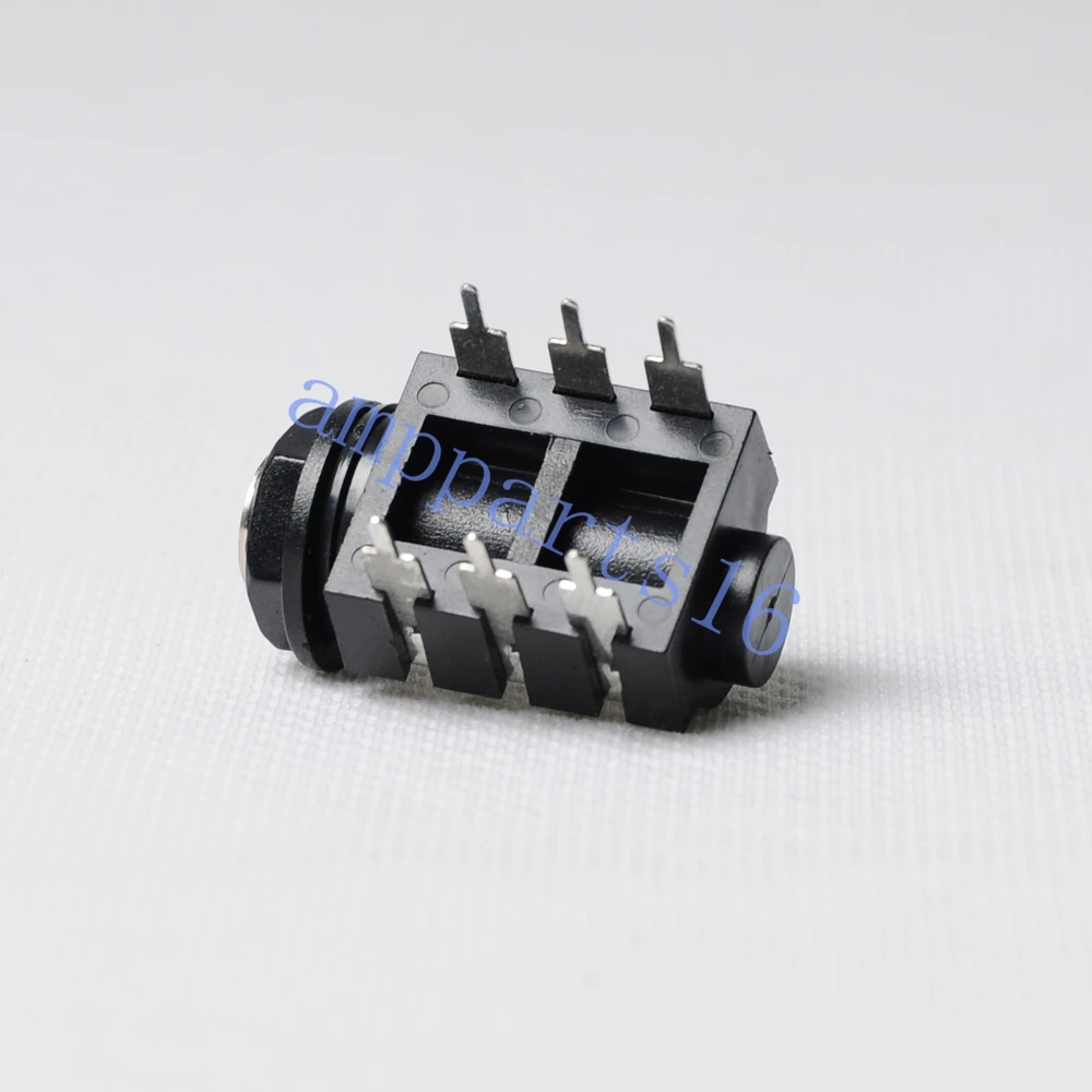 10pcs 1 4 Cliff Phone Jack 6 35 6pin PCB Headphone Audio Tube Amp Guitar Stereo