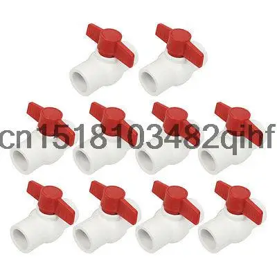 10 шт. Сантехника Красной Ручкой PPR Pipe Fitting Шаровой Клапан 31 мм х 31 мм