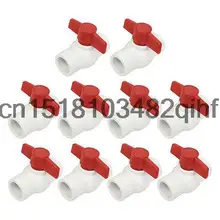 10 шт. Сантехника Красной Ручкой PPR Pipe Fitting Шаровой Клапан 31 мм х 31 мм