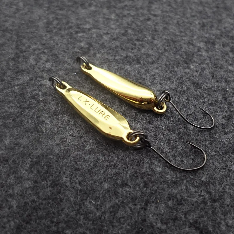 new fishing lure 1.2g 2.2g  3.2g metal fishing lure spoon bait swimbait artificial fishing bait copper metal lure Japan