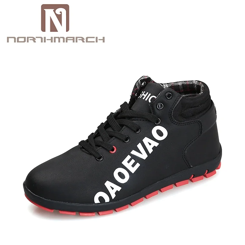 

NORTHMARCH Large Size Casual Shoes Men Lace-Up Leather Sneakers For Men Fahsion Shoes Moccasins Men Footwear Male Chaussures