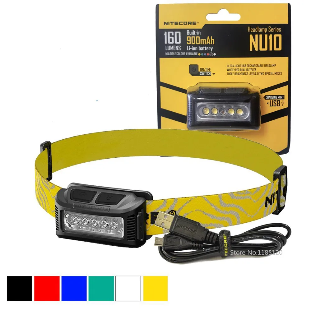 NITECORE NU10 перезаряжаемая фара макс. 160 люмен дальность луча 35 метров наружный