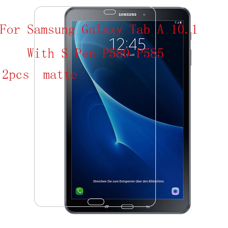 

Matte Ultra-thin Explosion-Proof Anti Shatter Screen Protector Film for Samsung Tab A 10.1 P580 P585 2pcs in 1 package