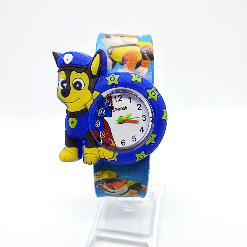 1 шт./лот/, бесплатная доставка, силиконовые часы высокого качества, детские часы с надписью «doggy team», детские часы для мальчиков и девочек