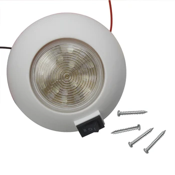

Car LED Dome Light Bi-Color Interior Ceiling Lamp for 12V Marine Boat Caravan RV Motorhome