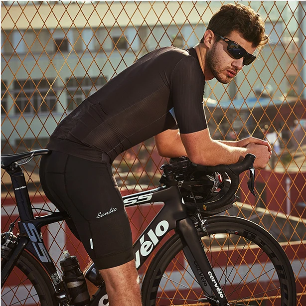 

Santic Men Cycling Shorts Bicycle Mtb Shorts Coolmax Italy Imported 4D Pad Mountain Bike Shorts Anti-skip Hem Bottoms S-3XL