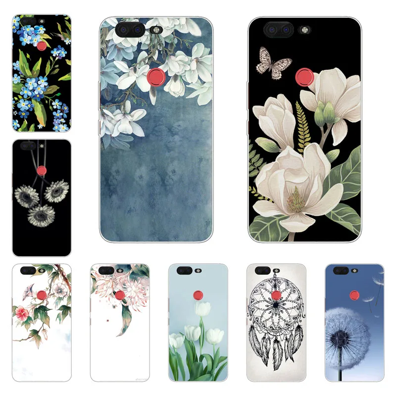 

Infinix Zero 5 X603 Case,Silicon White Floral Painting Soft TPU Back Cover for Zero 5 X603 Phone protect Bags shell
