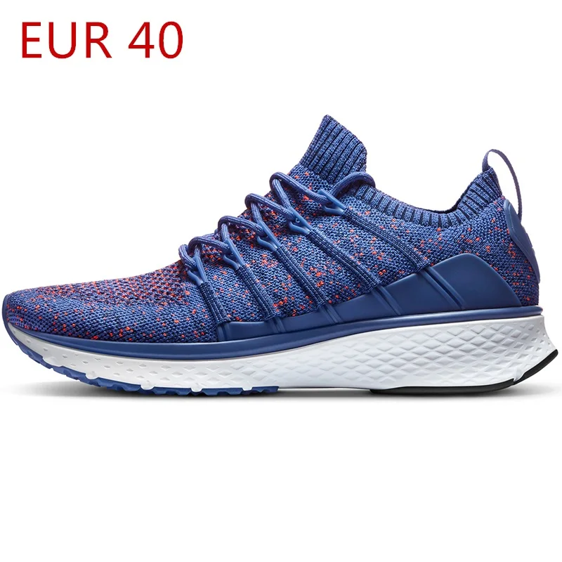 blue EUR 40 Xiaomi Mijia Sneaker 2 смарт-кроссовки для бега для мужчин, для спорта на открытом воздухе, новая система блокировки Fishbone, эластичный вязаный вамп для мужчин, умный Спорт - Цвет: blue EUR 40