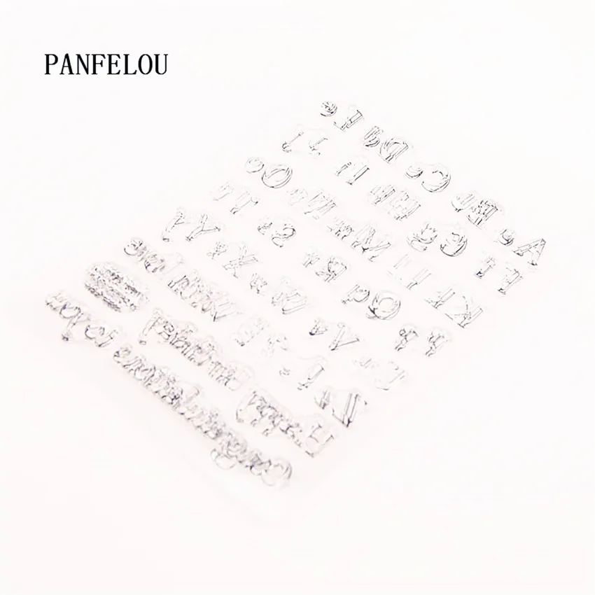 PANFELOU чехол с надписью прозрачные силиконовые резиновые штампы мультфильм для