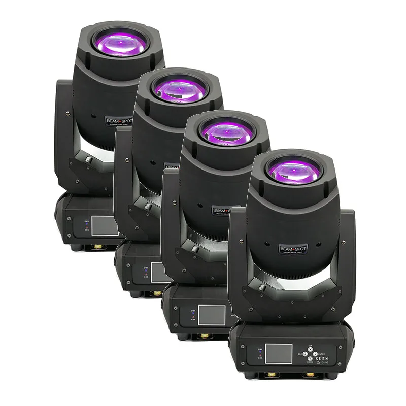 4pcs Factory 200w Gobo Led Moving Head Beam Spot Lights 2 Gobo Wheel 15