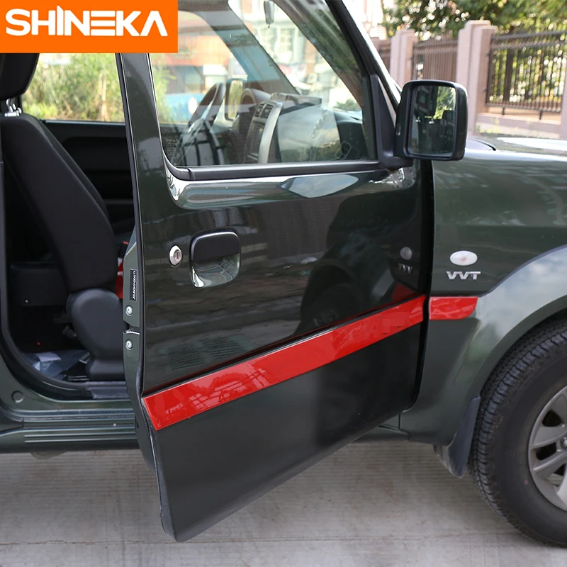 SHINEKA ABS автомобильный Стайлинг кузова дверь боковая формовочная крышка отделка наклейка украшение для Suzuki Jimny 2007