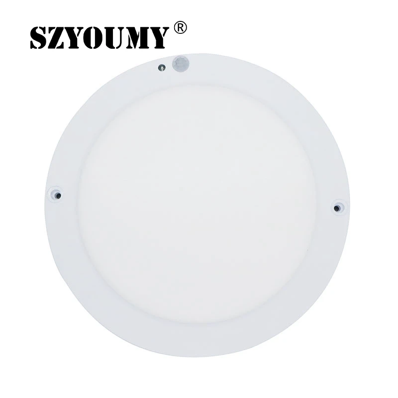 SZYOUMY 18 W Светодиодный Панель светодиодные потолочные светильники сенсорный светильник человеческое тело инфракрасный детектор переключатель движения круглый заподлицо свет