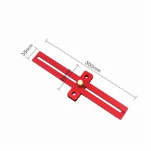 Алюминиевый прецизионный T-270 DIY Деревообработка маркировки RulerAlloy Scribing линейка; Деревообработка т типа отверстие линейка маркировка измерительный инструмент