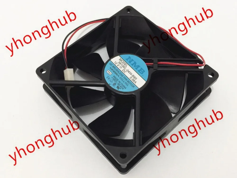 NMB MAT 3610KL 04W B60 PS2 DC 12V 0.56A 2 проводной 92X92X25mm Сервер вентилятор охлаждения|square fan|server
