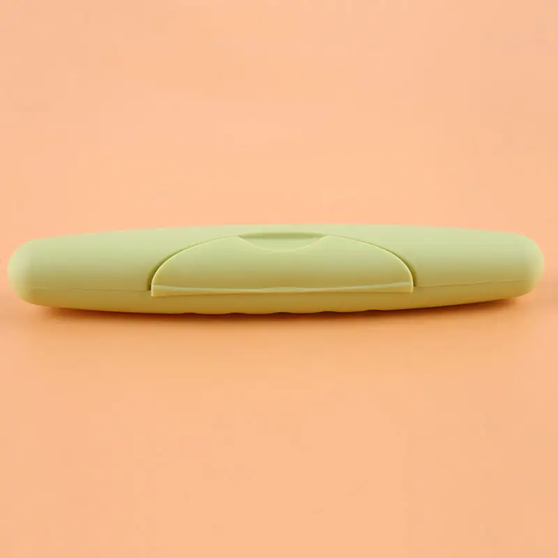 Горячий портативный пластиковый ящик для хранения зубных щеток дорожный держатель для зубных щеток органайзер для зубных щеток зубная щетка Контейнер для кемпинга - Цвет: green
