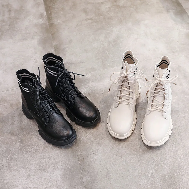 SONDR botas plataforma/ботильоны для женщин цвет бежевый черный botines mujer женская резиновая