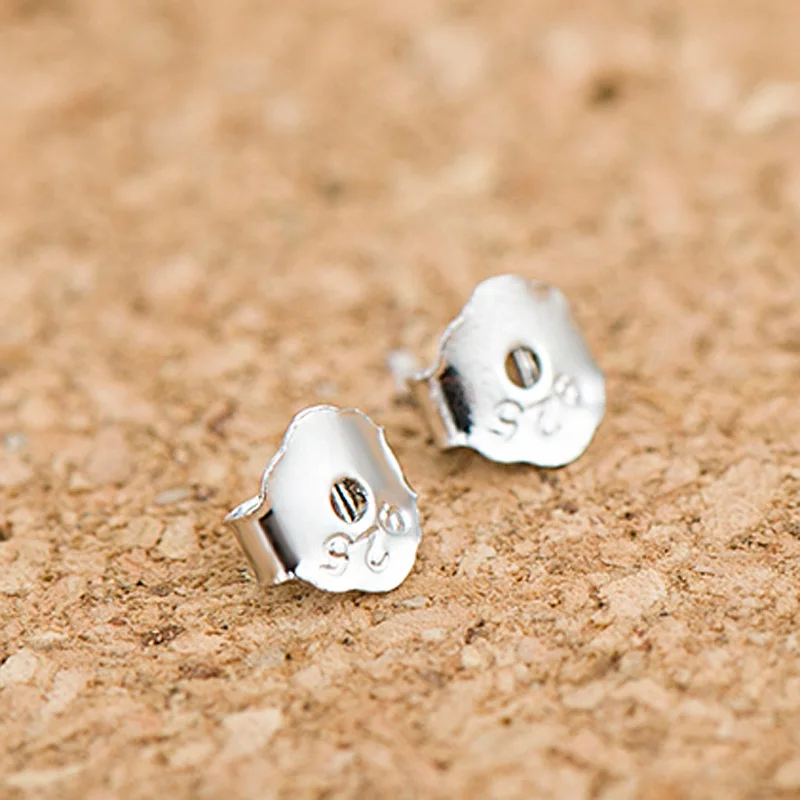 

925 Sterling silver ear plugs Fashion jewelry Accessories Stud Earing Findings Jewelry Earplug Fine Quality Earring