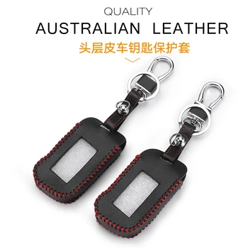 

A93 Leather Hand Sewn Remote Controller Cover Case For StarLine A93 A63 A39 A36 Two Way Car Alarm LCD Transmitter Remote
