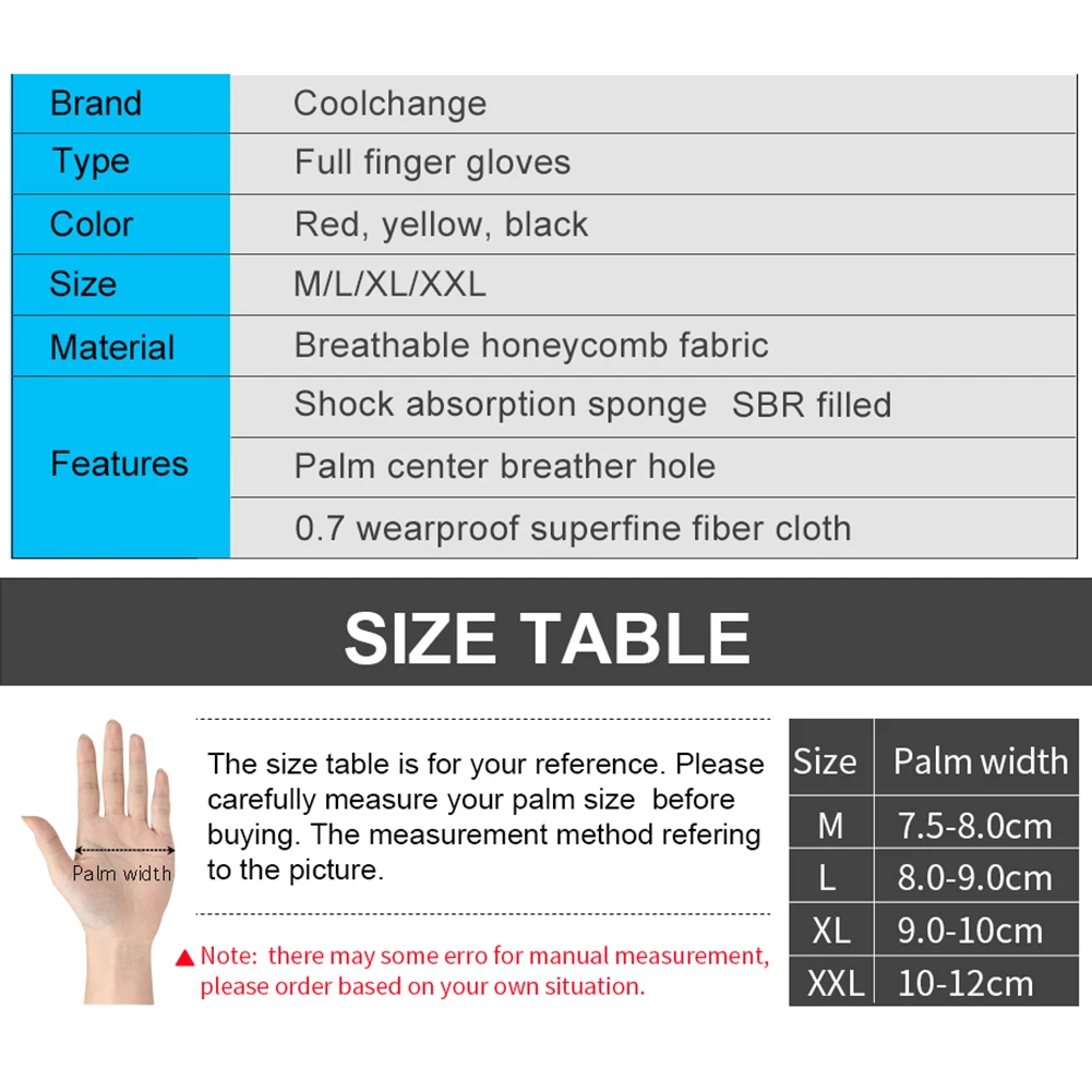 New Full Finger Exercise Man Woman Bicycle Gloves Shockproof Touch Screen Sponge Bicycle Long Finger Gloves