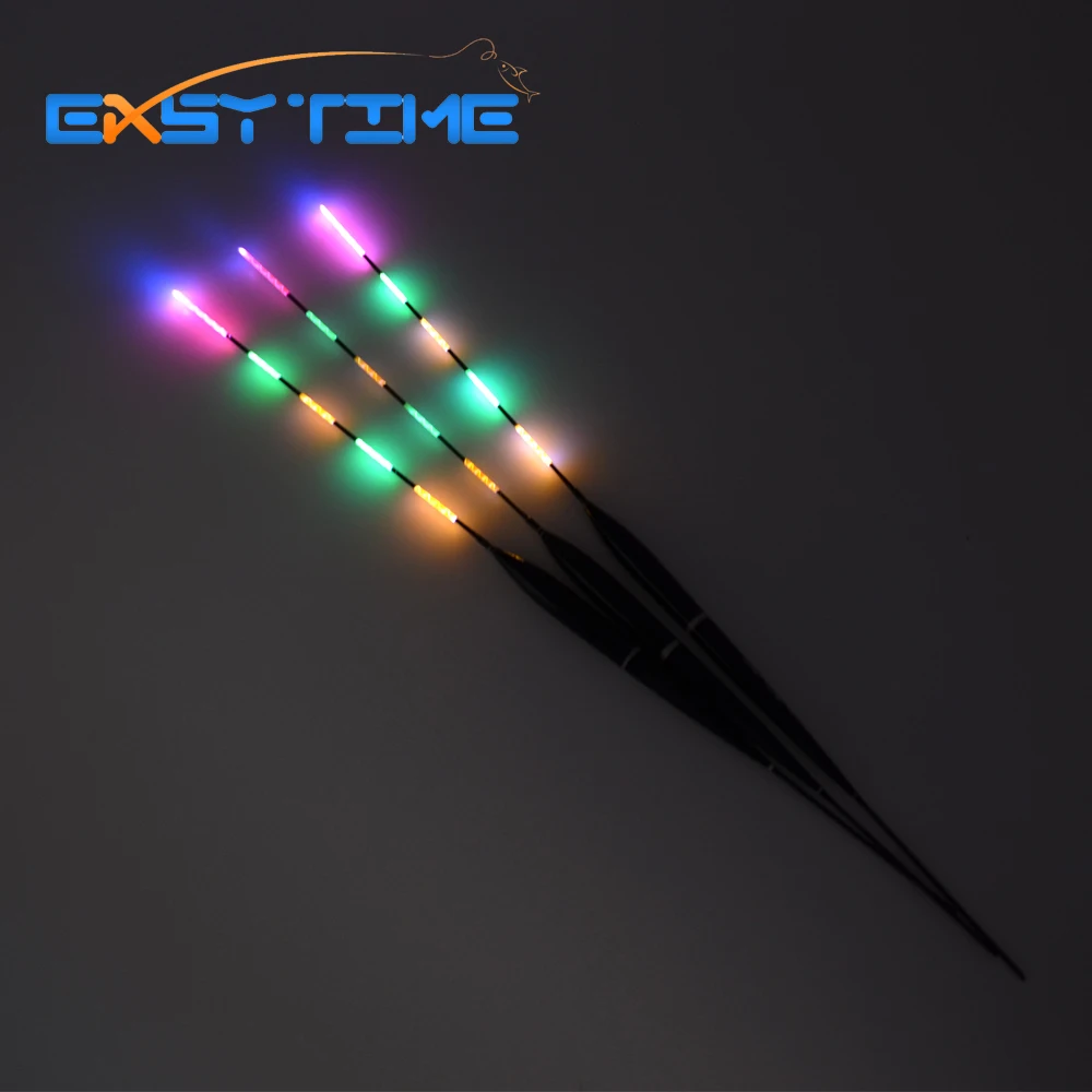 

Easy Time 3pcs/lot Five Full Luminous Electronic Floats Fishing Tackle Fishing Float Use CR425 Battery