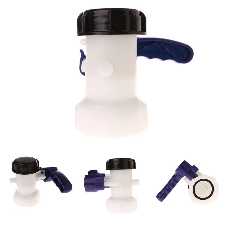 

IBC Tote Tank Butterfly Valve Drain Adapter 2.44" Coarse Thread
