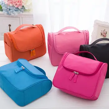 

Cosmetic bag Oxford cloth folding waterproof hook wash bag dustproof travel bag wholesale travel supplies