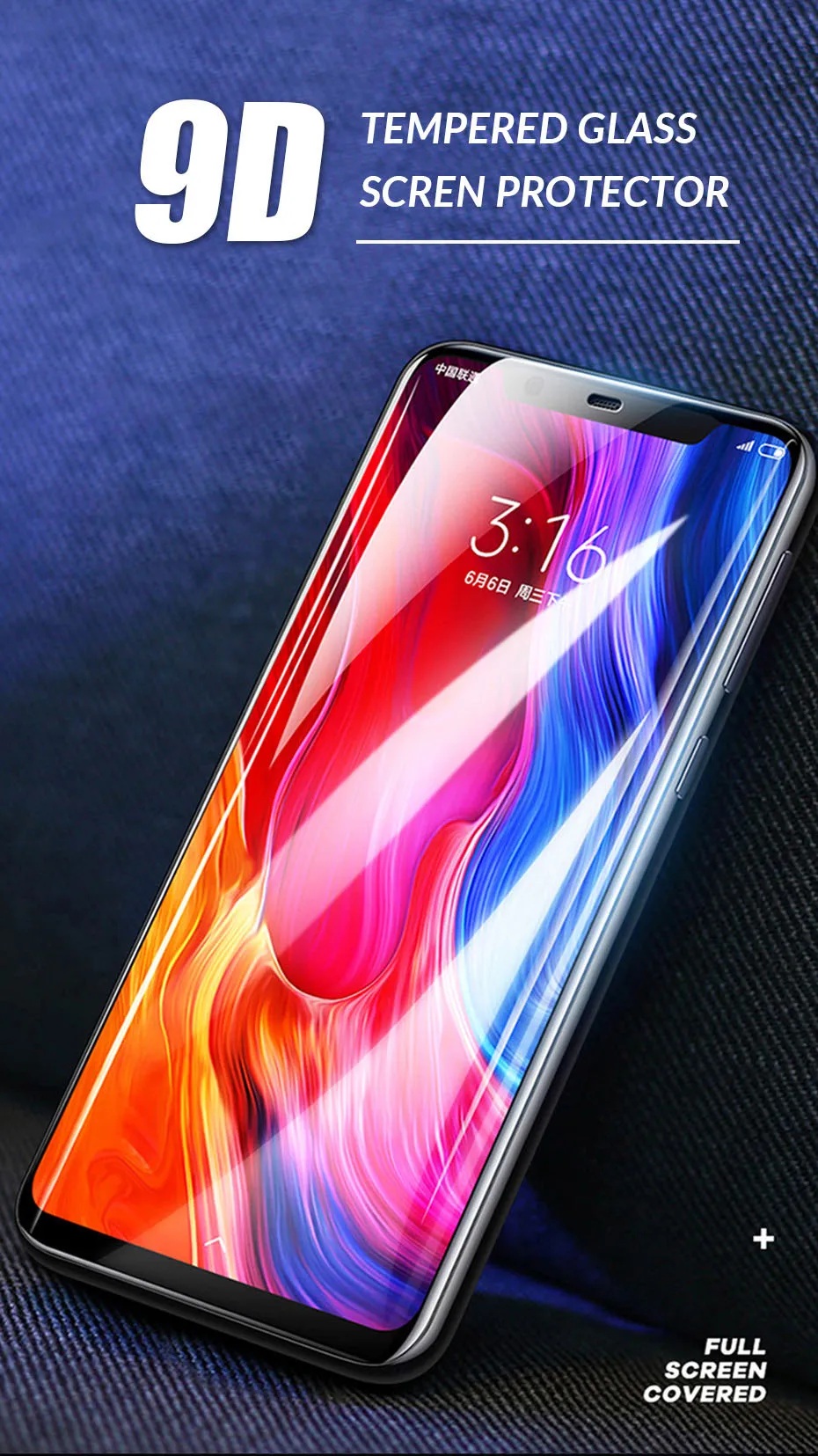 9D изогнутое закаленное стекло для Xiaomi mi 8 mi 8 A2 Lite защита экрана полное покрытие Защитное стекло для Xiaomi mi 8 A2 Lite Pro SE