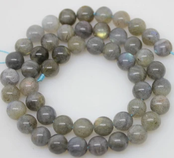 

Miss00335 wholesale lot 5strand 8mm natural Labradorite round loose beads 15" long strand