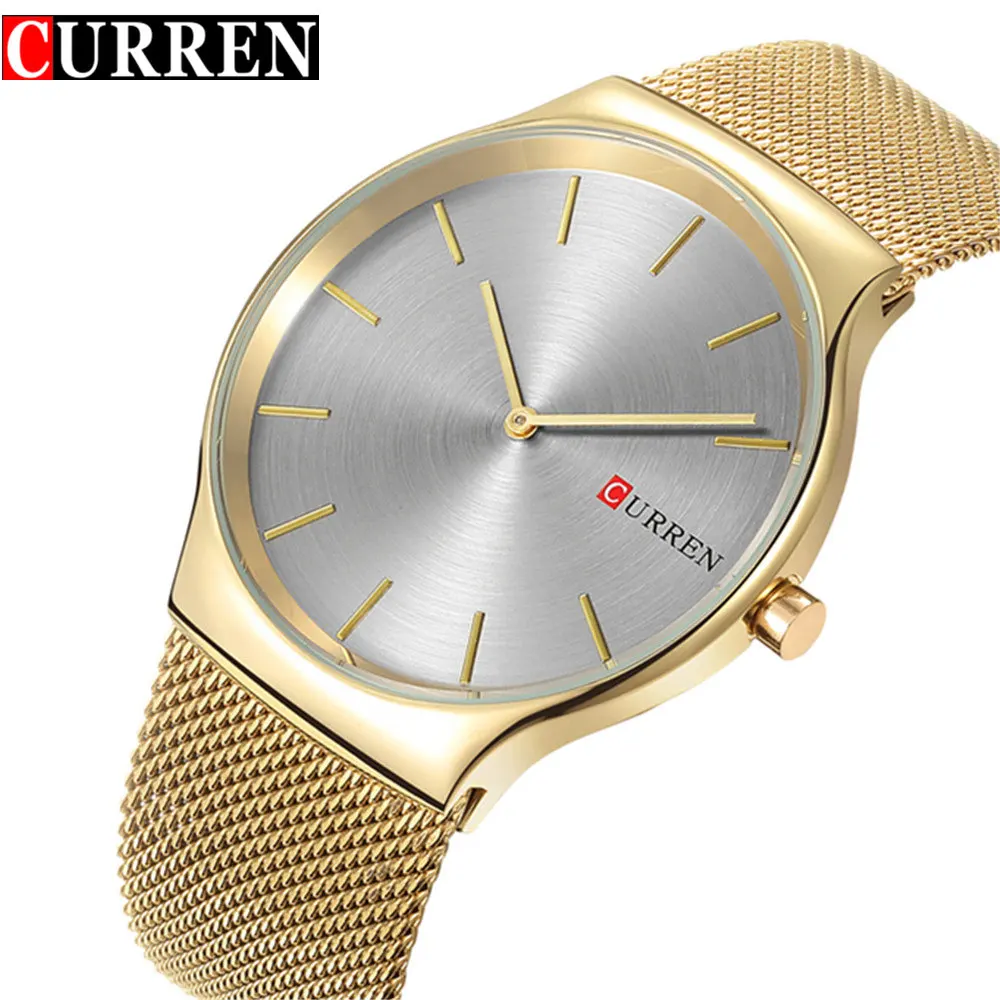 2017 Curren Mens Watches Top Brand Luxury Quartz Watch Men Waterproof Sport Watch Wrist Gold Watch