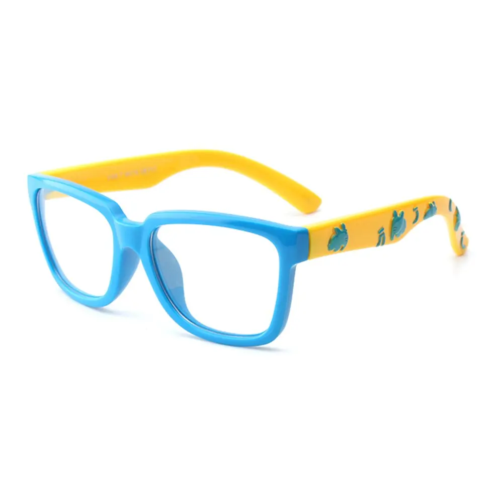 Cute Silicone Children Clear Glasses Girls Boys Flexible Eyewear Frames