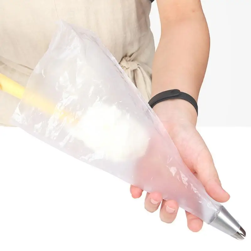 

100Pcs Thickened Large Piping Bags PE Disposable Safe Durable Pastry Bags Cake Accessory #0715